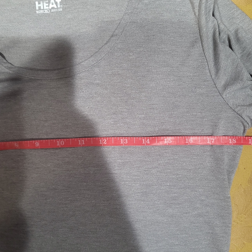 32 Degrees Gray Fitted Long Sleeve Top Sz XL - Picture 3 of 4